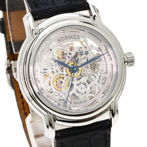 hermes skeleton watch replica|how to authenticate hermes.